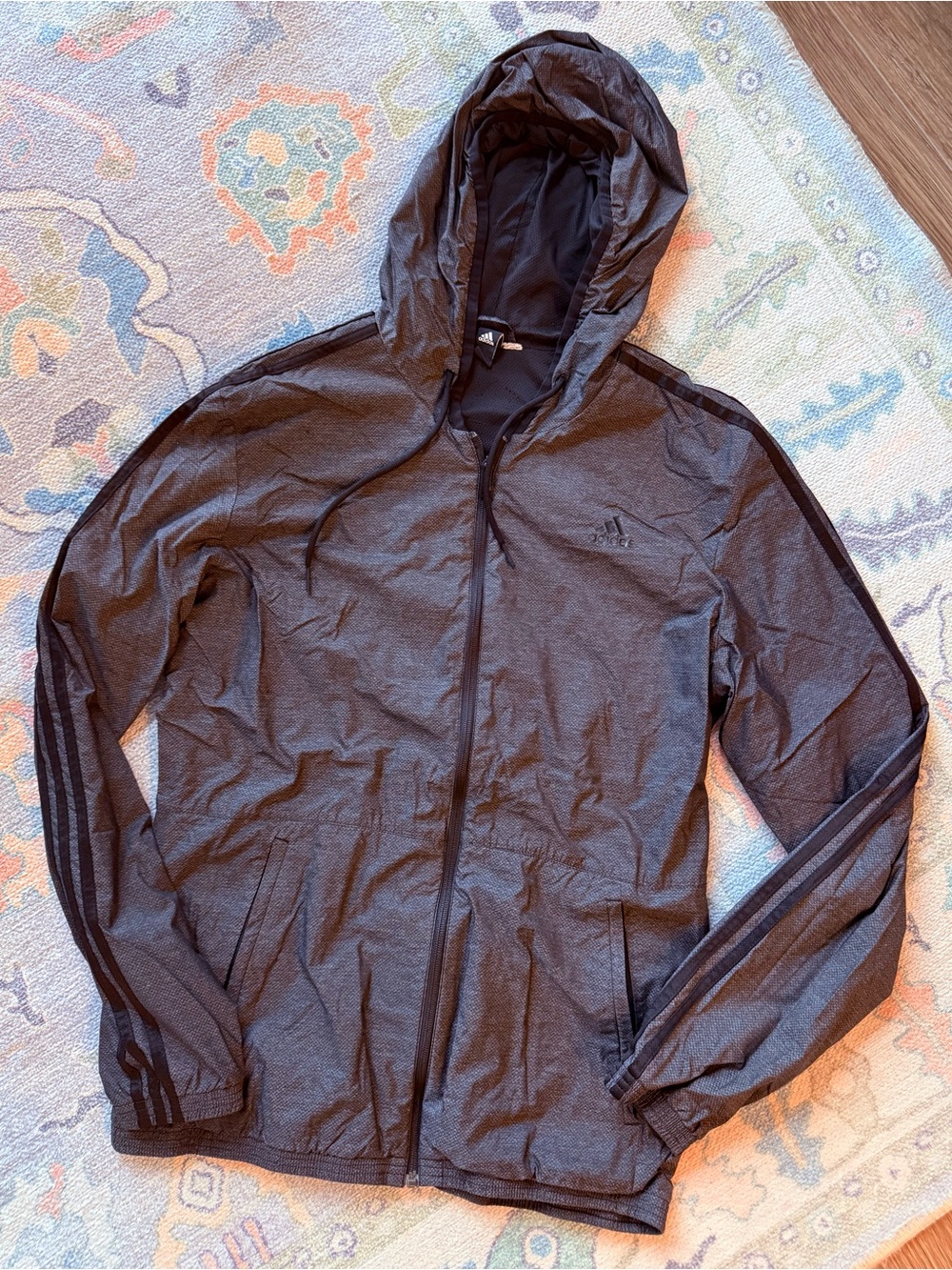 Gray Adidas Windbreaker